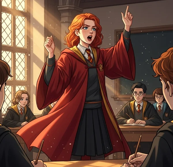 Gryffindor student showing courage