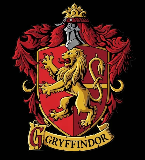 Gryffindor crest with lion symbol
