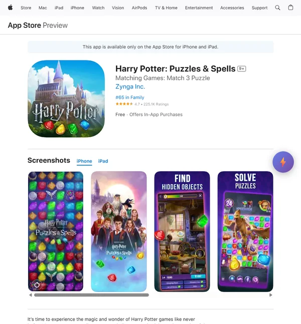 Harry Potter: Puzzles & Spells