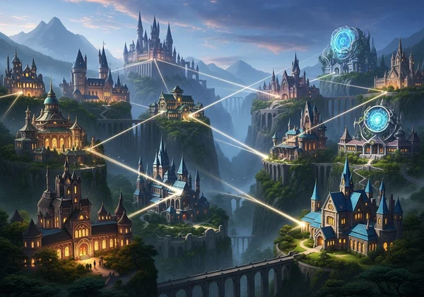 Global panorama of diverse magical schools