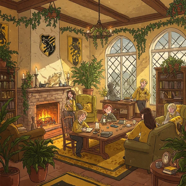 Hufflepuff dorm room