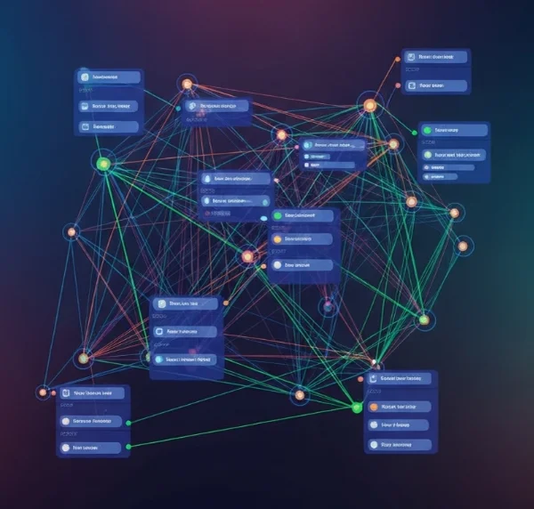 Abstract representation of an algorithm or decision tree