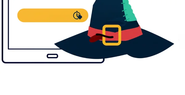 Image of the Sorting Hat alongside a digital quiz interface