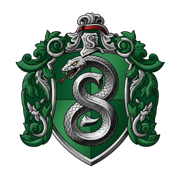Slytherin crest with serpent symbol