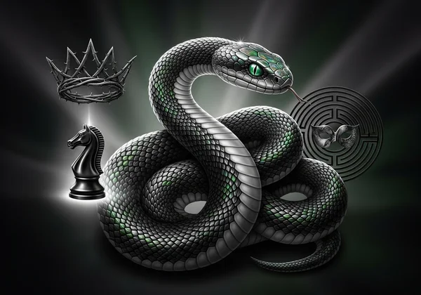 Slytherin serpent, symbolizing ambition, leadership, cunning