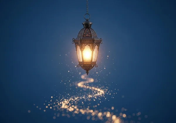 فانوس دافئ يضيء الطريق، يرمز إلى مهمتنا الإرشادية